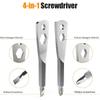 Keychain Screwdriver Tool Gifts for Men, Kusonkey 4-in-1 Screwdriver Bit