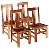 Day and Night - Day and Night Dining Chairs 4 Pcs Solid Wood