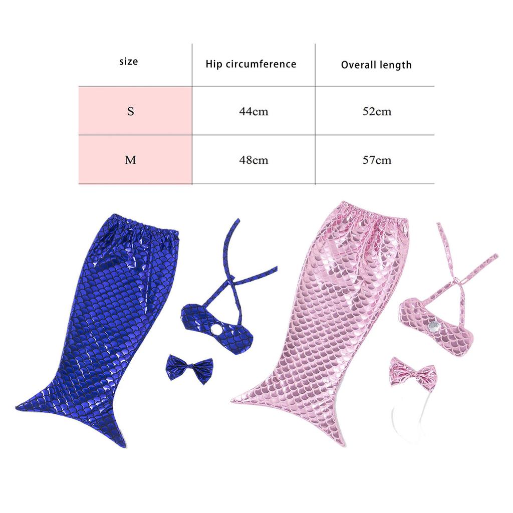 Girl Cat Scale Costume Apparel Beach Dress Beach Colorful Mermaid for Puppy Dog and Cats Mermaid Dress