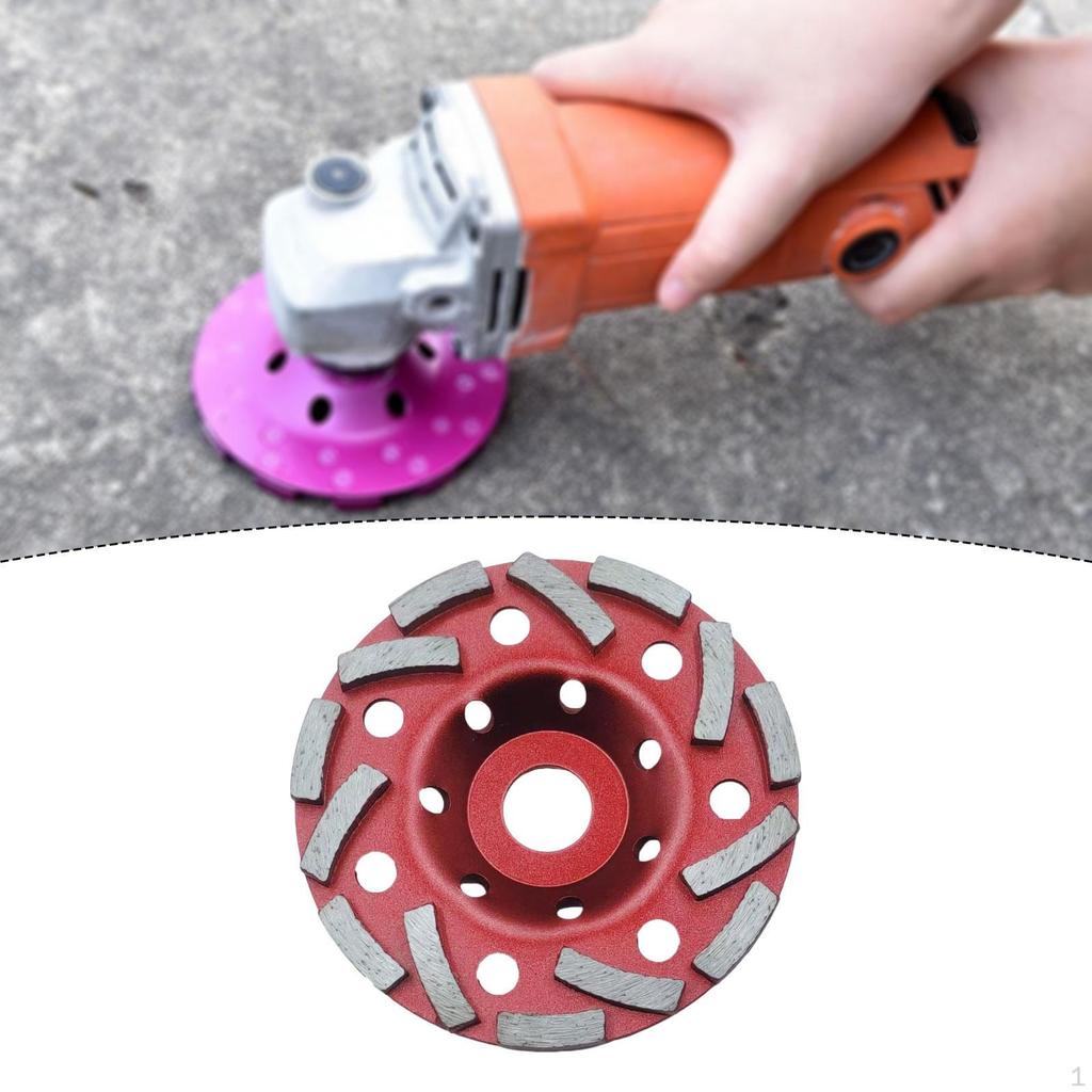 Concrete Grinding Wheel 5 Inch Heavy Duty Fit 22.23mm ,with Diamond Segment Cup ,for