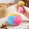 Aesthetic Rainbow Bun: Realistic Food Squishy With Steamer, Creative Mechanical Fidget Clicker, Trendy Adult Hobby Gift