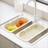 Telescopic Drain Basket, Lightweight Sink Storage Basket, Made Of Non-toxic Plastic, Food Contact Safe, Easy To Install
