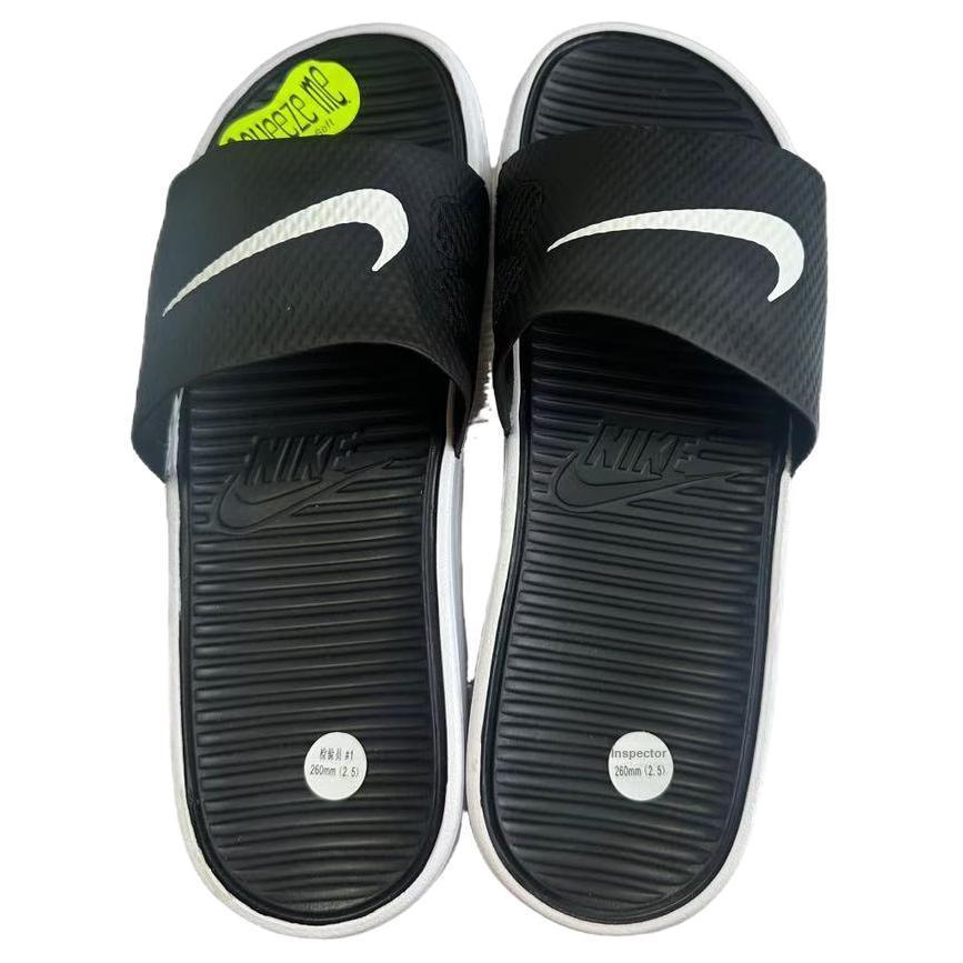 Nike Benassi Solarsoft Comfortable Versatile Non-Slip Odor-Resistant Shock-Absorbing Slide Sandals Men Sandals Black 431884-002