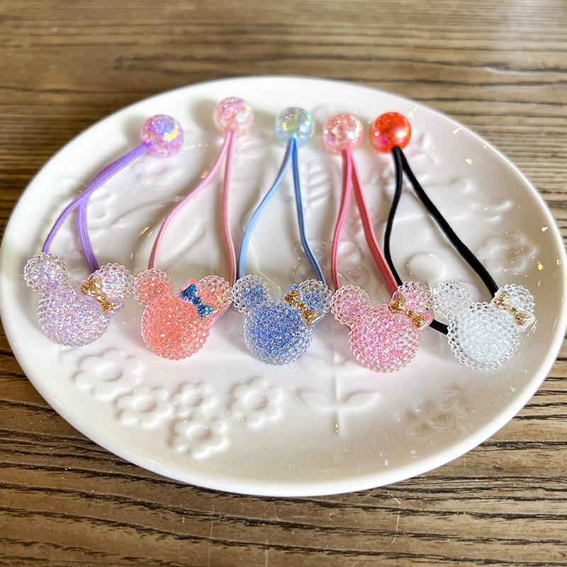 2 Pieces New Cute Mouse Head Princess Headwear Kids Elastic Hair Bands Children Hair Ropes Girls Hair Accessories