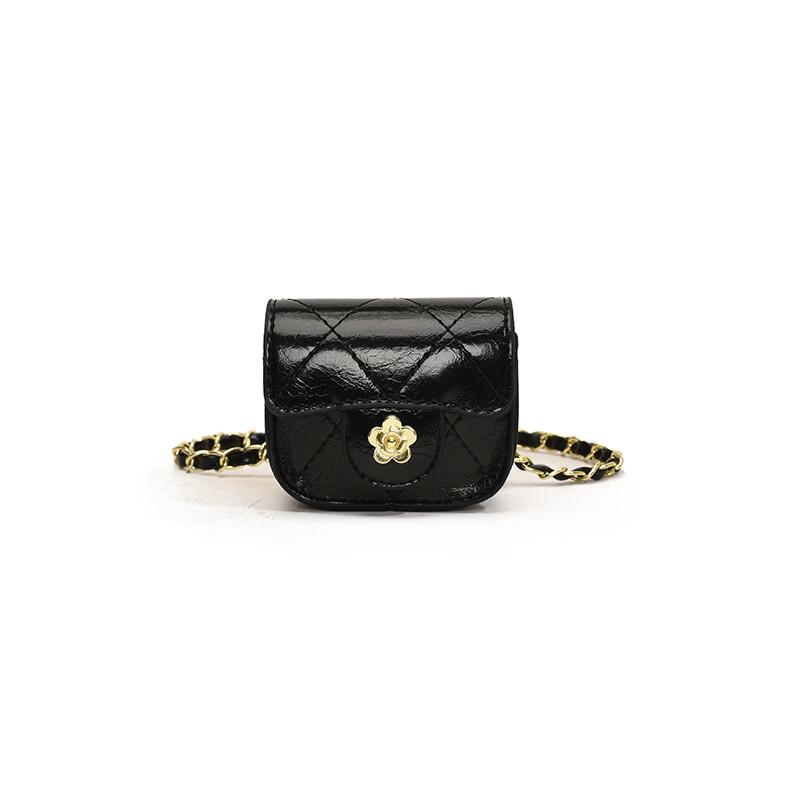 Girls  Camellia Quilted Mini Pouch Bag