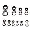 10PCS Stainless Steel Fishing Rod Guide Rings Ceramic Fishing Rod Tip Repair Kit  Fishing Rod Repair