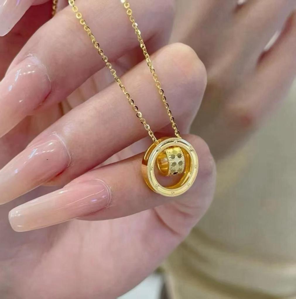 New Year Lucky Slim Waist Golden Fish Scale Pendant with Eye