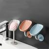 Hot Plastic Sucker Wall-Mounted Soap Dish Bendable Drain Soap Holder Kitchen Bathroom Toilet Laundry Supplies Tray Accessories