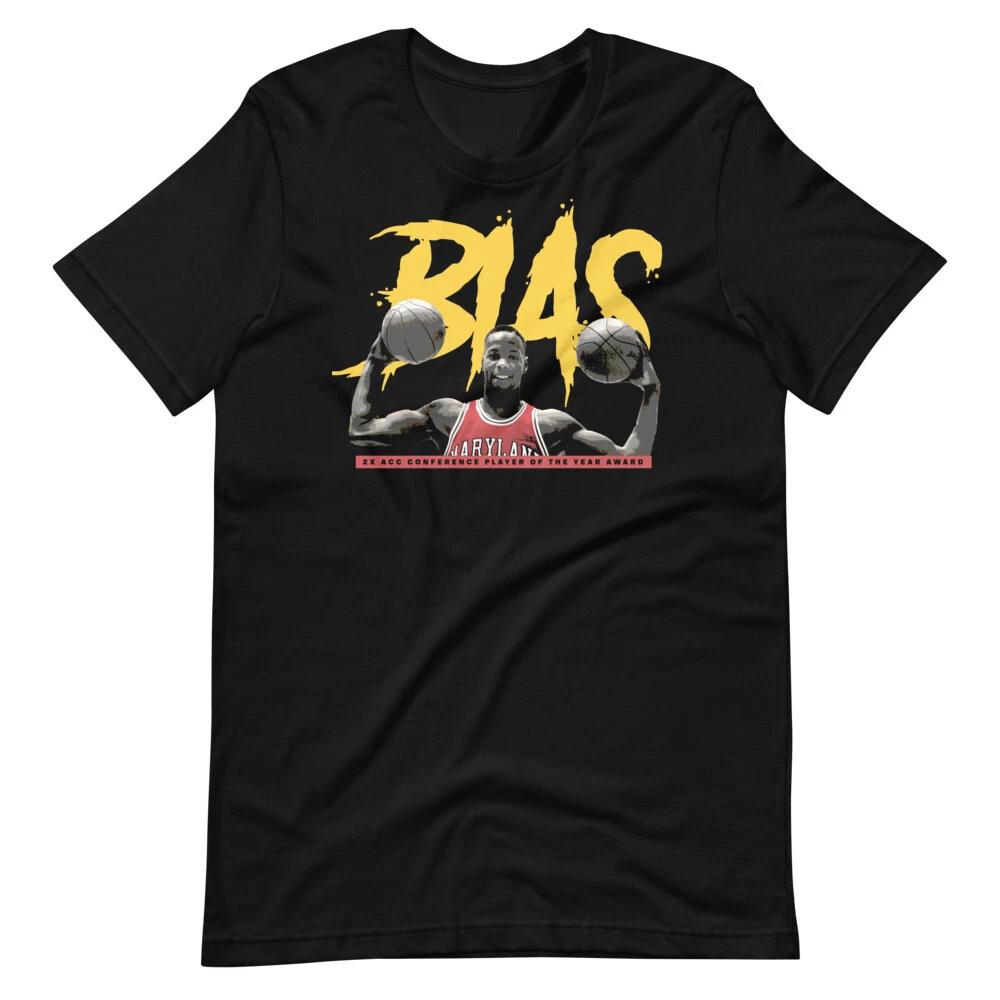 

LEN BIAS Basketball Black Tee Short-Sleeve Unisex T-Shirt XXXXL