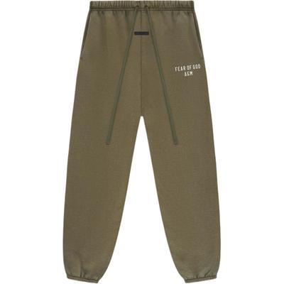 Heavy Fleece Sweatpant Military Men Bottoms Green 130BT244455F