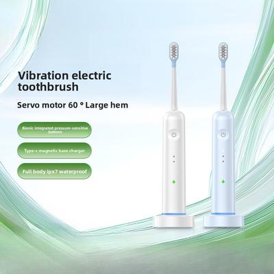 Cepillo de Dientes Eléctrico Integrado de Barrido Suave y Vibración Automático de Alta Definición para Larga Duración de la Batería Impermeable IPX7 para Uso Doméstico.