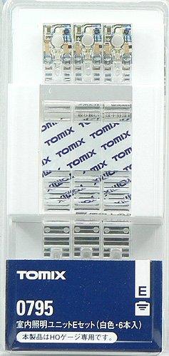 TOMYTEC TOMIX HO Gauge Interior Lighting Unit E, White, Set of 6, 0795, Model Train Supplies