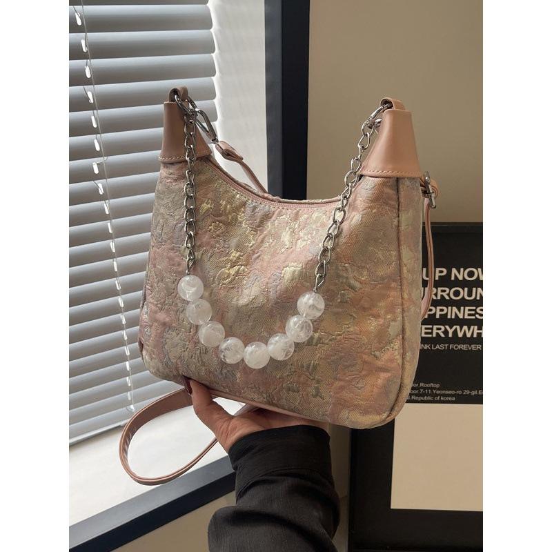 New Chinese Style Bag Women's 2025 New Summer Foreign Style Versatile Messenger Bag Super Fire Niche Shoulder Armpit Bag