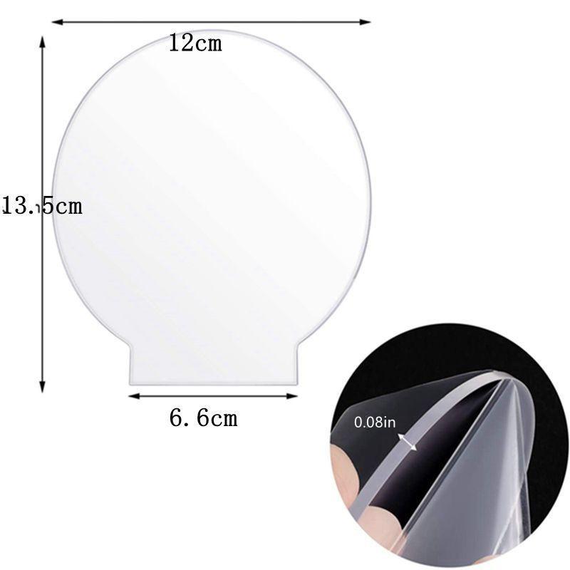 Heart Acrylic Sheet Clear Cast Plexiglass Panel Thick Plastic Glass Board for LED Light Base Signs DIY Display Projects Craft