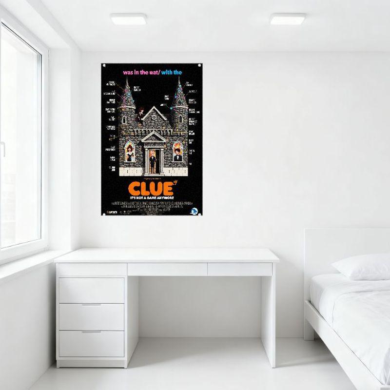 Clue Movie Poster Metal Tin Sign Vintage Comedy Horror Movie Plaque Home Decor for Bar Cafe Man Cave