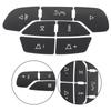 Steering Wheel Button Stickers Plug and play Replacement 1pc Black Paper Plastic For Tahoe For Yukon 2007 2014