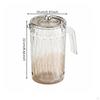 Pitcher Set Heat and Cold Resistant Large Capacity Water Jug Versatile Clear Juice with Cups