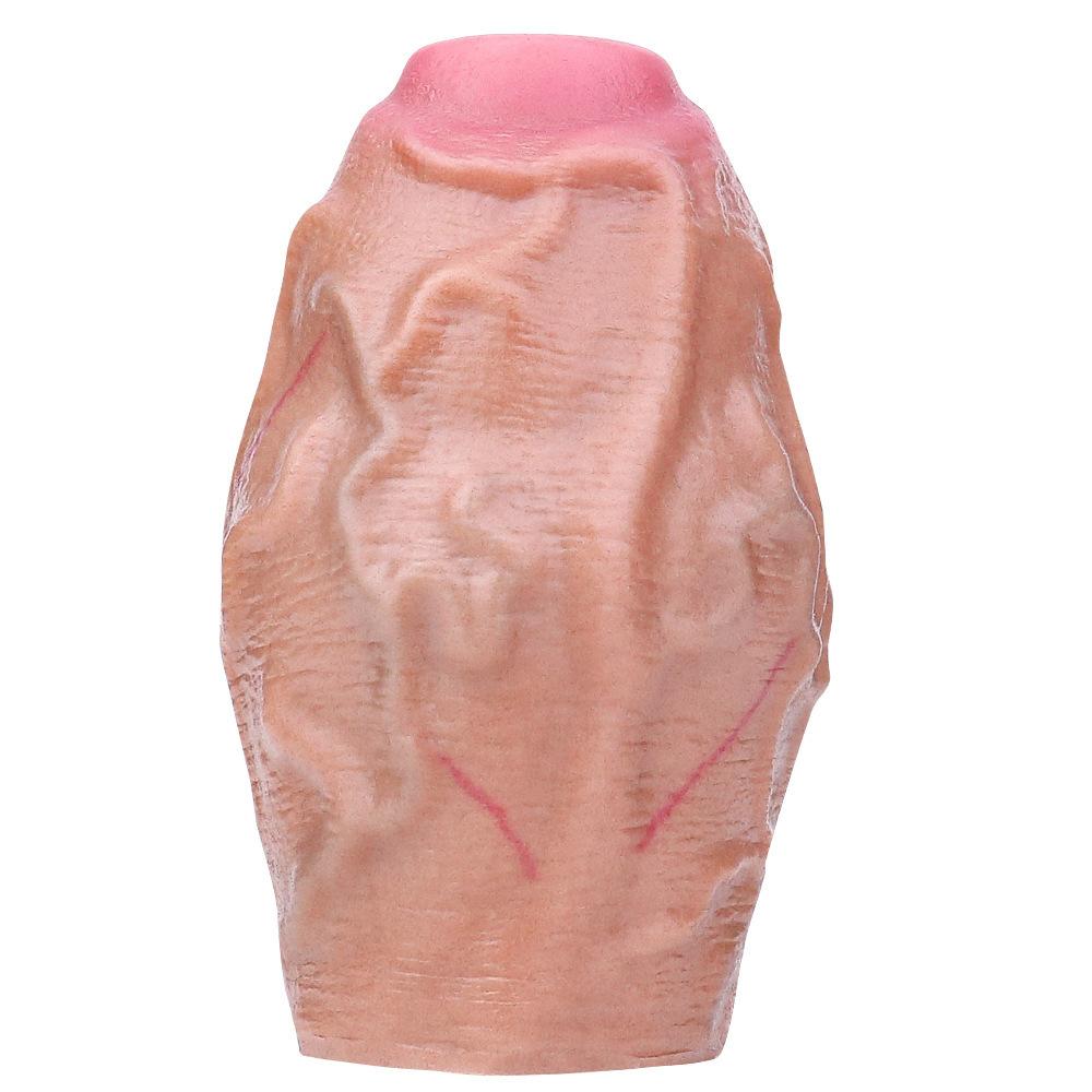 Male Penis Condom Soft Silicone Lengthen Enlarge Dildo Adult Sex Toys Gay Femdom Pegging Realistic Cock Strap On Dick