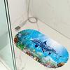 Dolphin Jump Map Balcony Bathroom Mat Hydrophobic Non-Slip Door Mat Swimming Pool Public Places Non-Slip Floor Mat