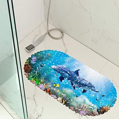 Dolphin Jump Map Balcony Bathroom Mat Hydrophobic Non-Slip Door Mat Swimming Pool Public Places Non-Slip Floor Mat