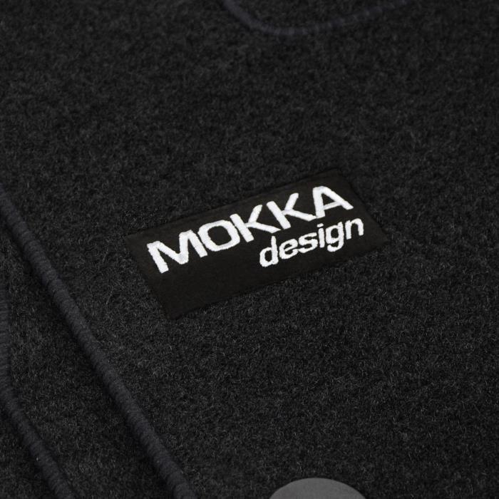 Tapis de sol - Logo - Opel Mokka 2 - Velours noir - 4 pièces - Antidérapant - Sur mesure