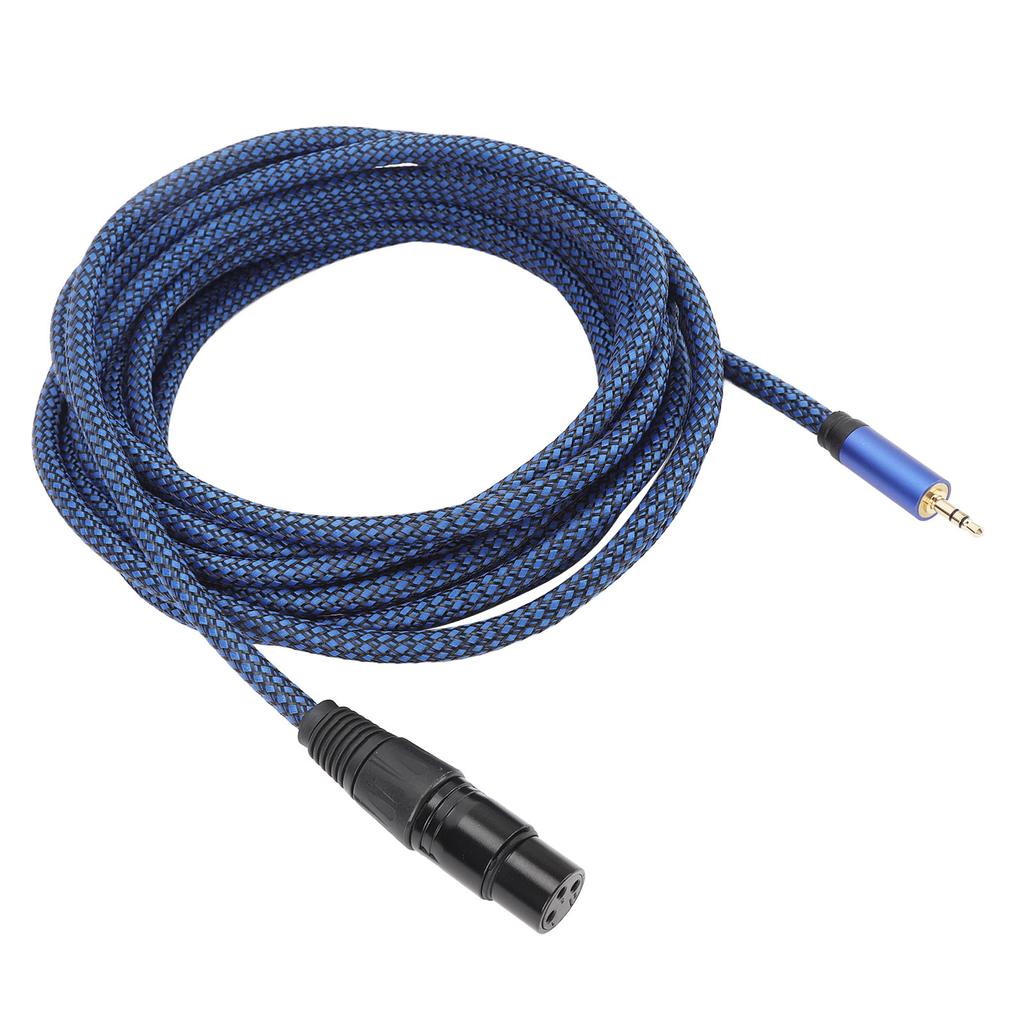 3.5mm To XLR Cable Male To Female 22AWG Shielded XLR Sound Cord for Microphone Mixer Sound Card