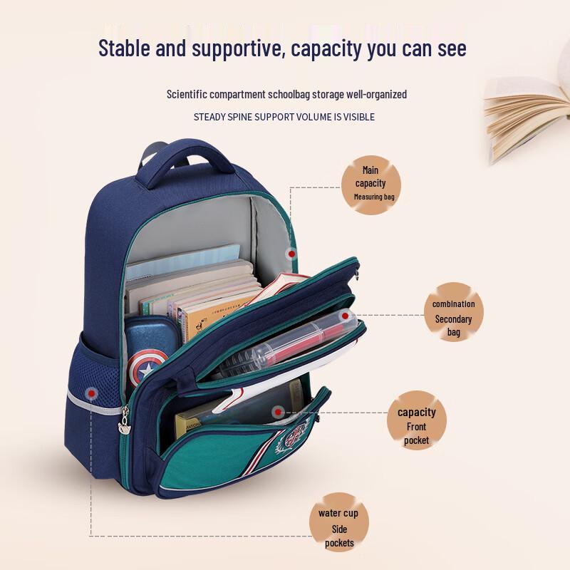 COOLBABY F119 Orthopedic School Backpack