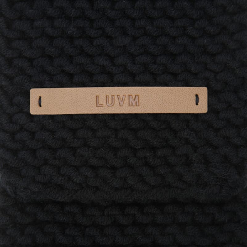 LUVM KNIT MUFFLUR_BLACK