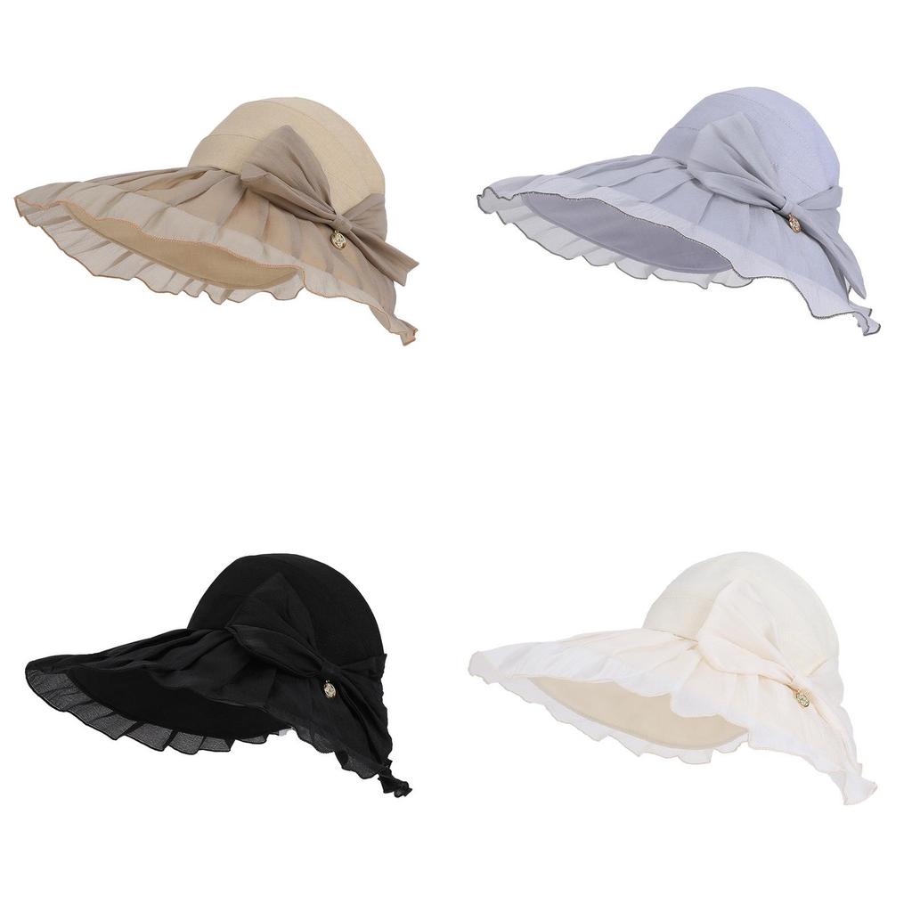 Summer Sun Hat Female Large Brim Foldable Uv Protection Casual Outdoor Accessory