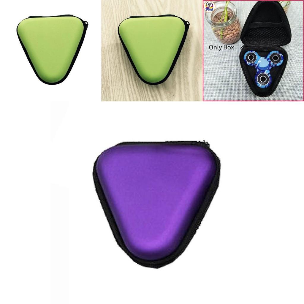 Stylish Triangle Finger Toy Box Gift Pouch Hard Box Protective Case 9 2.5cm