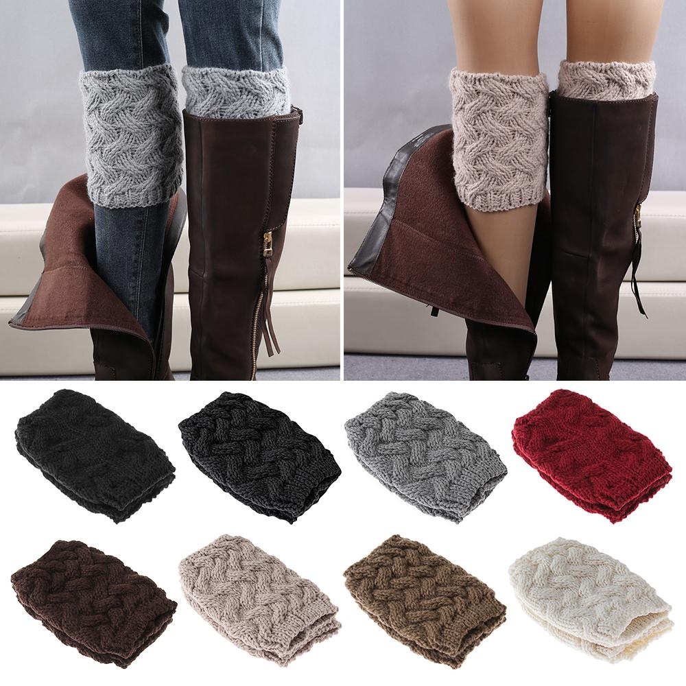 Ankle Toppers Shoes Accessories Crochet Leggings Knee High Leg Warmer Socks Boot Socks Boot Cuffs