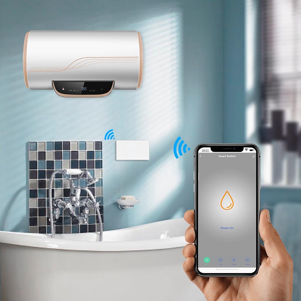 Melery Tuya WiFi Boiler Water Heater Israel Switch Smart Socket 40A Time Schedule Voice Control Google Home App Alexa Echo Dot