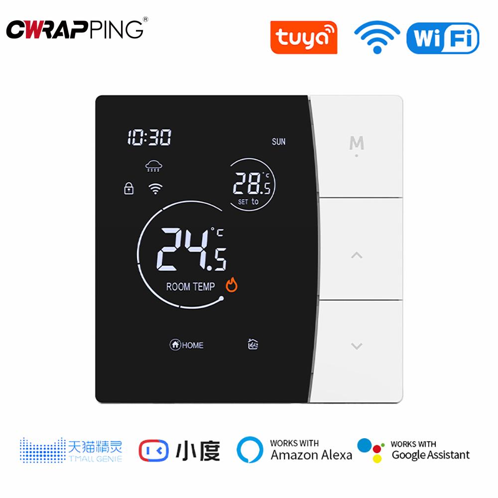 Intelligent WiFi Digital Temperature Controller Thermostat Controller Water Floor Heating Child Lock Battery Home Controller