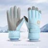 Women's Winter Touchscreen Windproof Gloves - Thick, Velvet-Lined for Warmth, Cold-Proof, Ideal for Skiing, Riding, and Electric Car Use