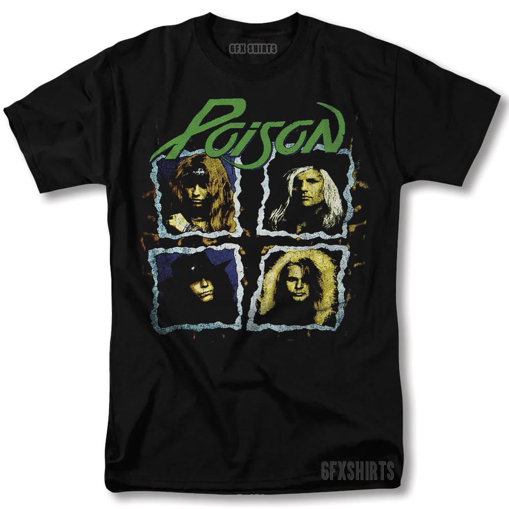 Poison Shirt Rock Concert Merch Tour Vntg Graphic Design T-shirt XXXXL