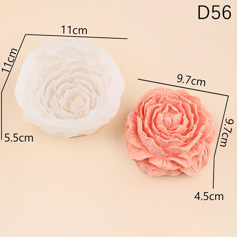 

Силиконовая форма для свечи «Пион», форма для торта «Роза», силиконовая форма для шоколада, форма для мыла, подарок на День святого Валентина, форма «Цветок розы»