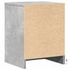 Nightstand with LED Lights Concrete Grey Wood Based Material