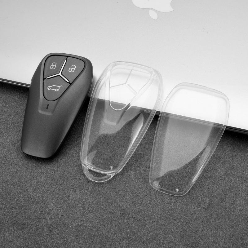 Skyworth EV6/HT-i Transparent Soft Key Case with Full Coverage Buckle