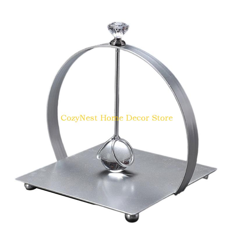 92MF Crystal Tissue Holder French Square Round Design Multipurpose Home Decors