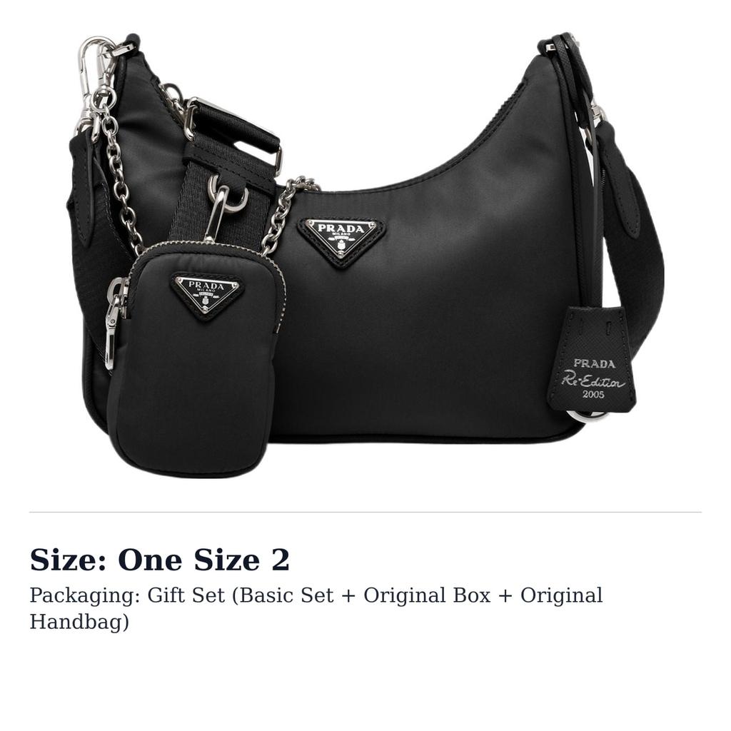 PRADA Re-Edition 2005 Shoulder Bag Nylon Black 1BH204-R064-F0002-V-V9L