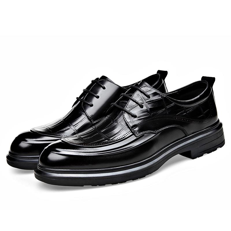 Fashion High Quality Business Shoes All-match Men Dress Flats Men's Shoes New Leather Men's Formal Shoes Oxford Wedding Party Footwear