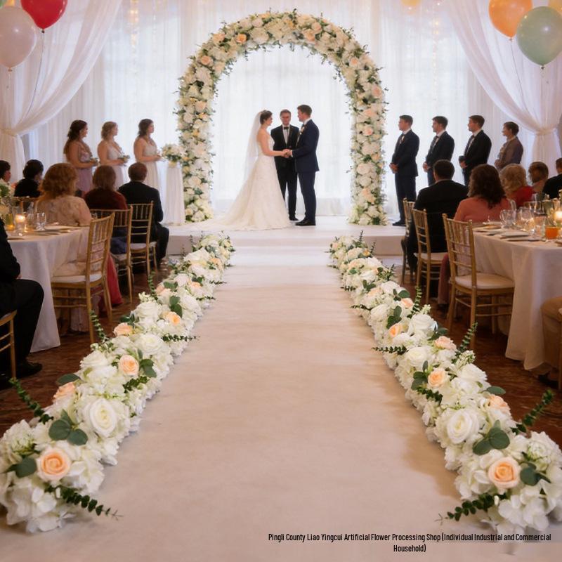Wedding Arch Waterfall Floral Arrangement for Banquet or Photography Prop