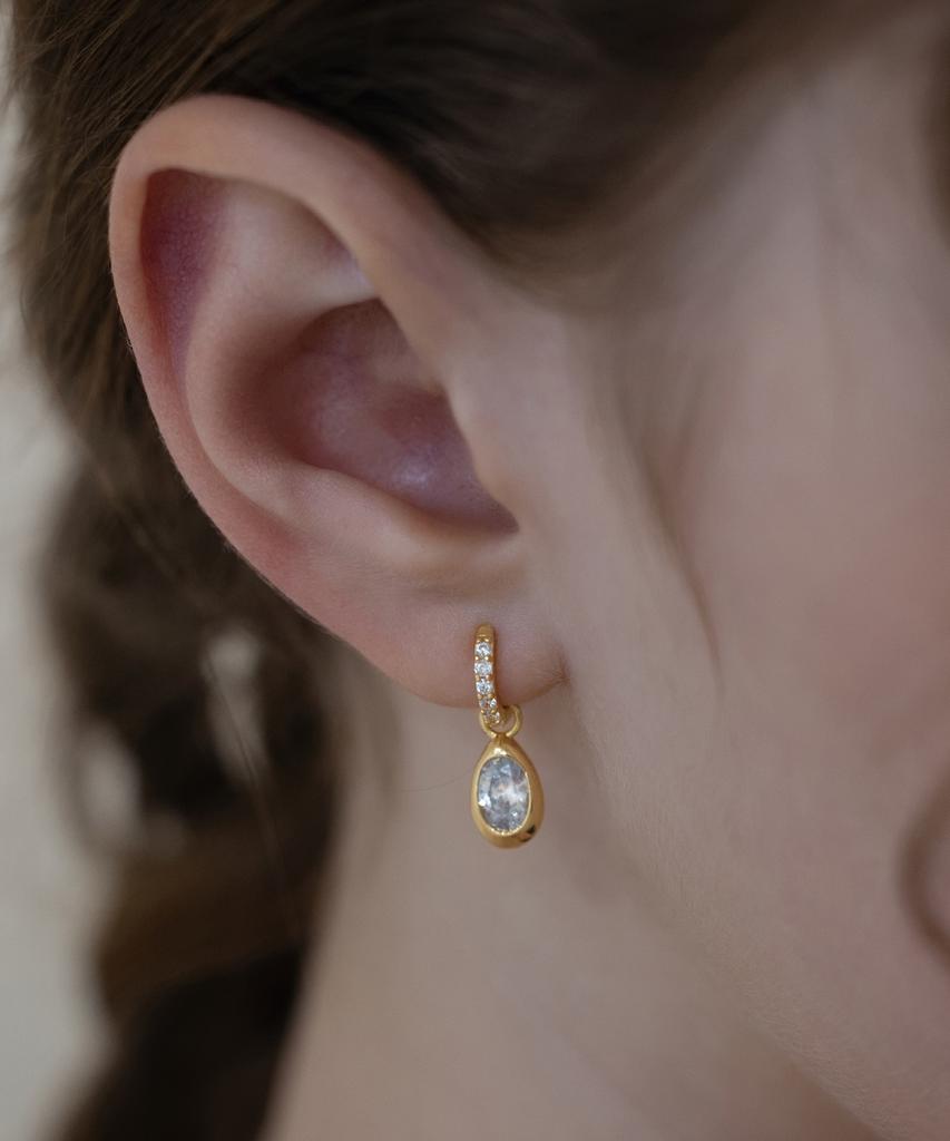 Tatiana Duraline Dangle Hoop Earrings Ec3214