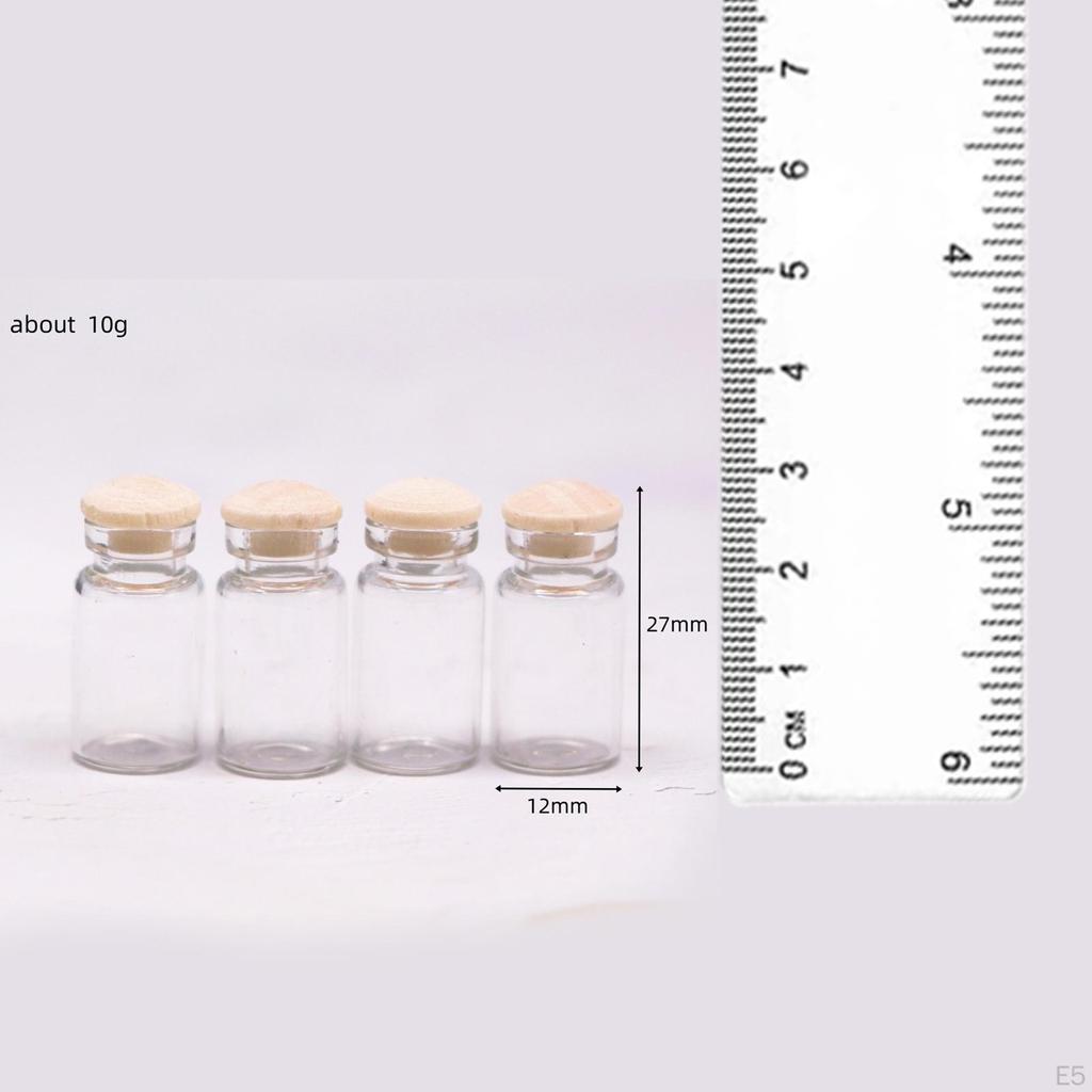 1:12 Scale Dollhouse Mini Glass Jars Candy Pretend Play Openable Model Small Seasoning