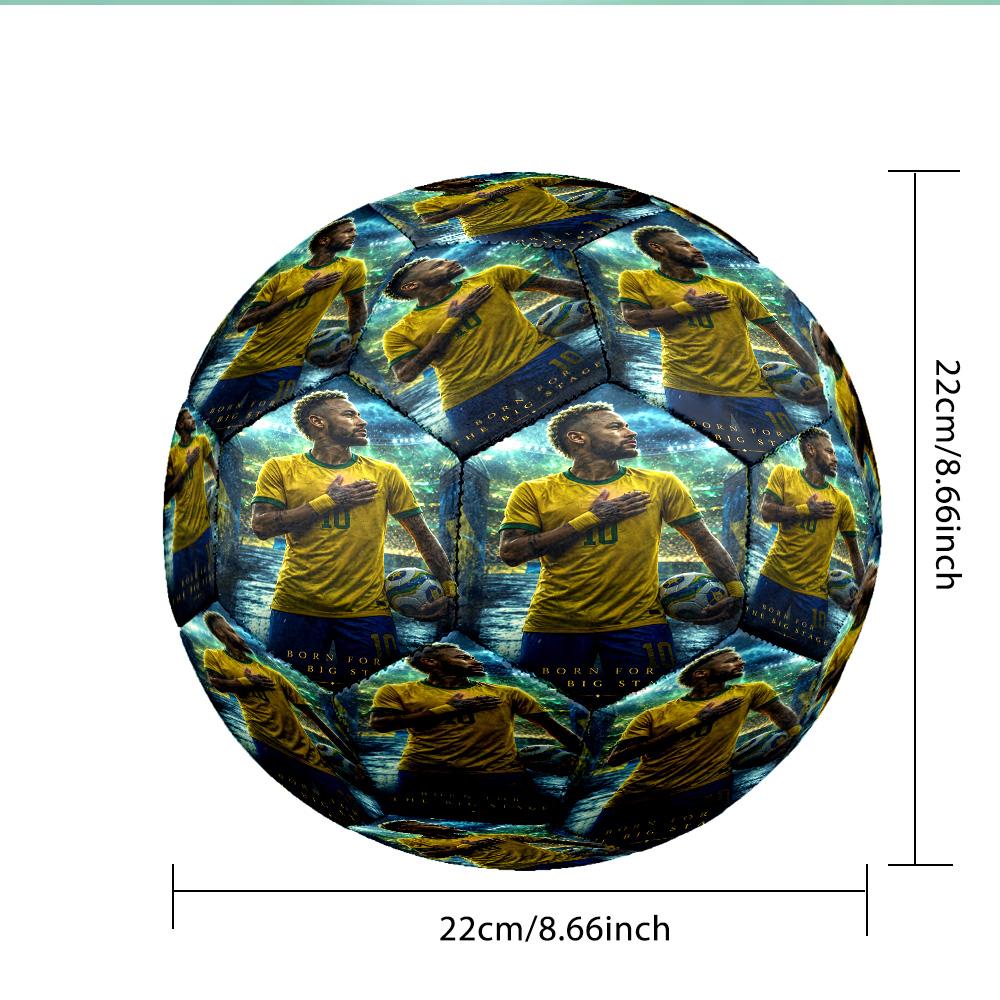 Big Stage Soccer Legend Soccer Ball Size 5 Soccer Ball, Machine-stitched, Soft and Comfortable, Suitable for Training and Matches Fan Gift