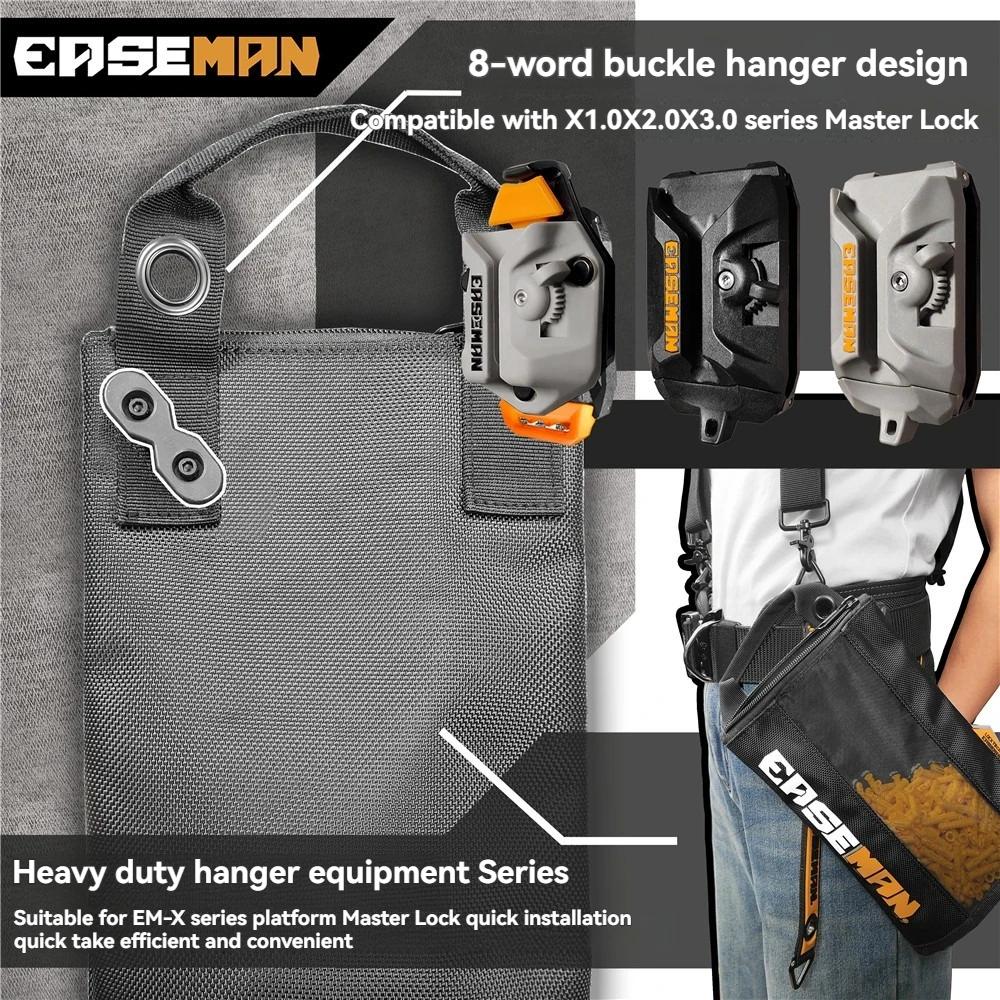 EASEMAN Heavy Duty Quick Hanging Parts Tool Bag Mesh Visible for Electrician Tools Organizer Pouch