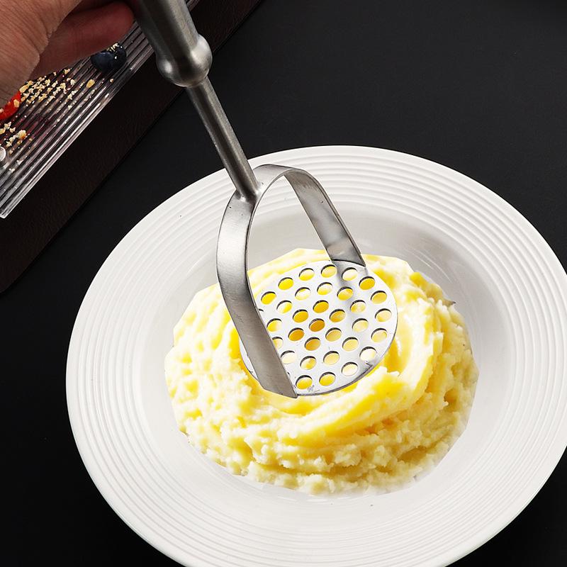 Stainless Steel Manual Masher for Potatoes, Pumpkins, and Baby Food
