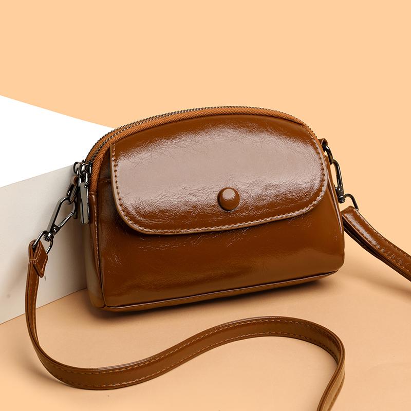 New Women's Shoulder Bag, High-quality UP Leather Crossbody Bag, Simple Shoulder Bag, Casual Handbag Suitable for Daily Use and Shopping