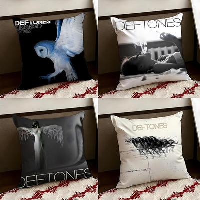 Band DDeftonesS Cushion Cover Reversible Soft Durable Pillow Cover Home  Car MultiScene Use for Daily Comfort