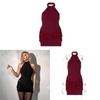 Elegant Backless Sleeveless Dress With Glitter Detailing For Party Wear